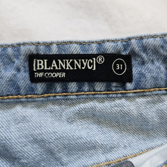 Blank NYC The Cooper Slim Straight Slit Inseam Womens Size 31 Adrenaline Rush - Picture 7 of 15